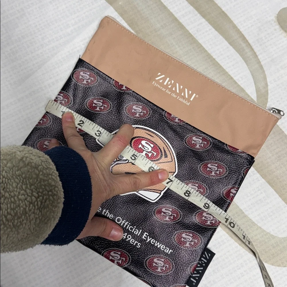 Zenni San Francisco 49ers Eyewear Pouch makeup bag faux leather